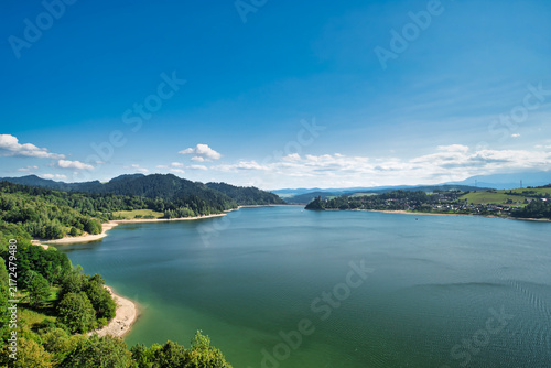 lake and mountains