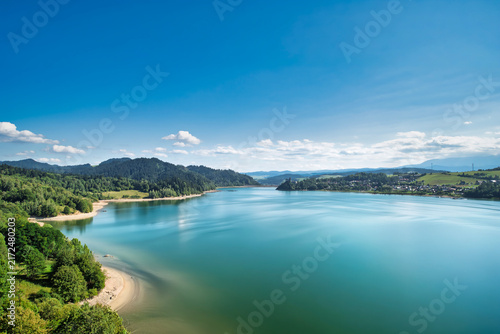 lake and mountains
