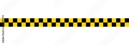 Konstfotografi Black and yellow checkered hazard border