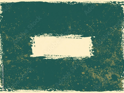 Vibrant colored dark teal dark khaki risograph print texture background with text place