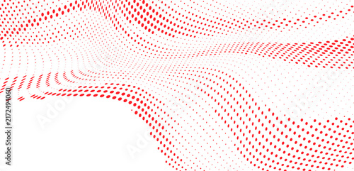 Foto Abstract sparse red particle dot pattern with scattered minimal elements, clean
