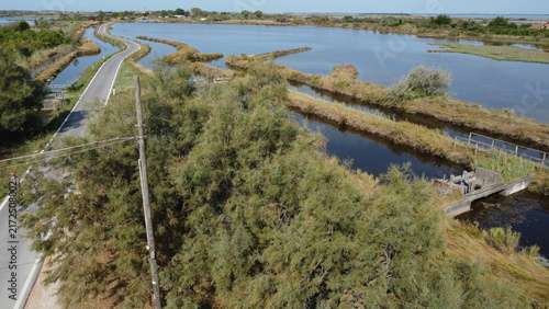 Aerial View of Lio Piccolo Marshlands in the Venice Lagoon