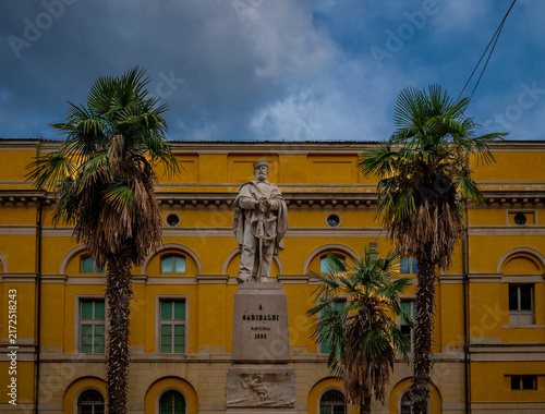 Fotografie Statue of Giuseppe Garibaldi in Ravenna, Italy