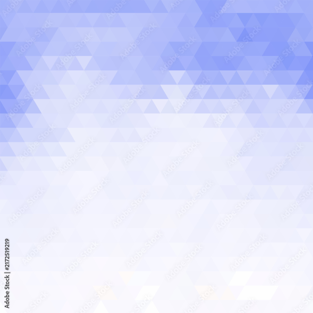 Obraz premium Abstract geometric background with low poly pattern in a gradient from white to blue color. eps 10