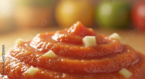 Delicious Tomato Sauce with Fresh Garlic for Culinary Delights.