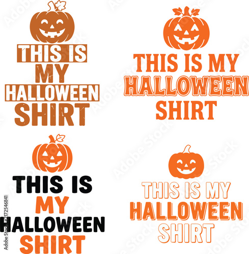 Dark Halloween T-Shirt Illustration Collection with Haunted House, Skeletons and Creepy Elements