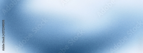 Canvastavla Grainy gradient background, abstract blurred blue white gray noise texture banne