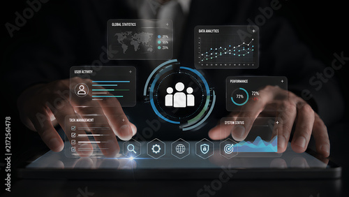 Digital Project Management Dashboard with Team Collaboration, Task Progress and Business Analytics Interface