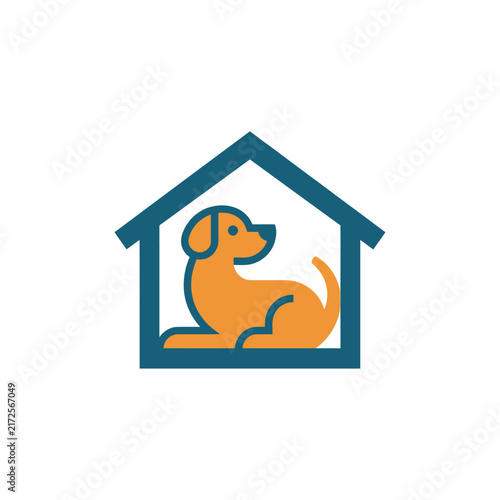 Dog Inside House Icon