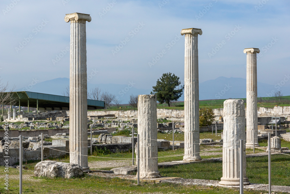 Fototapeta premium Ruins of Ancient Macedonian capital Pella, Greece
