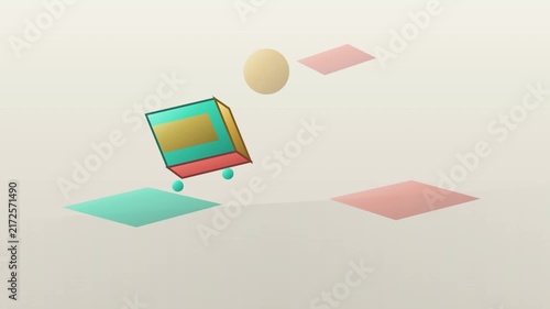 Cyber Monday Isometric Shopping Motion
