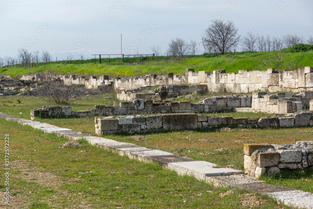 Naklejka premium Ruins of Ancient Macedonian capital Pella, Greece