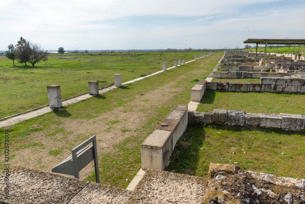 Fototapeta premium Ruins of Ancient Macedonian capital Pella, Greece