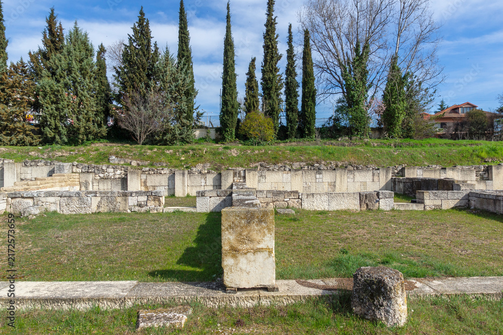 Fototapeta premium Ruins of Ancient Macedonian capital Pella, Greece