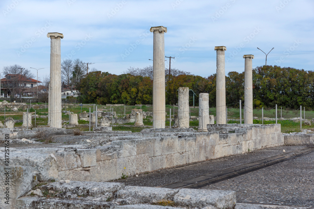 Fototapeta premium Ruins of Ancient Macedonian capital Pella, Greece