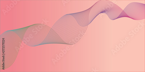 Abstract elegant flowing smooth swoosh speed pink wave stream isolated. curve business flowing stripe frequency sound wave lines and twisted blend lines.	
