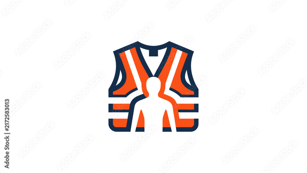 Obraz premium Safety Vest Icon Concept
