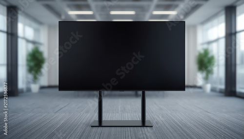 Obraz na płótnie Office LCD display mockup. 3d illustration