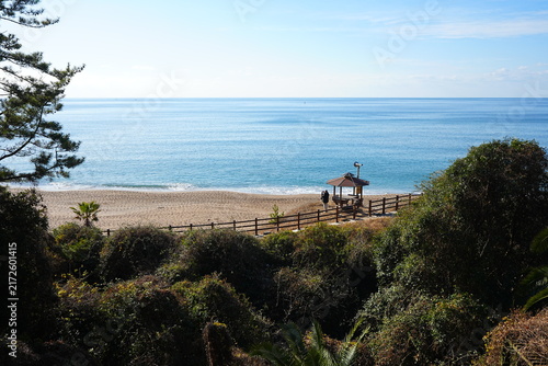 wonderful seascape with seaside gazebo
