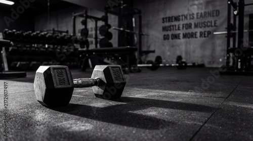 Konstfotografi High-quality fitness stock photos featuring dumbbells, barbells, kettlebells and