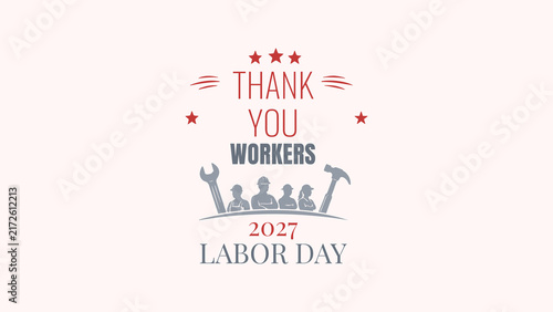 Thank You Workers Labor Day Appreciation Design