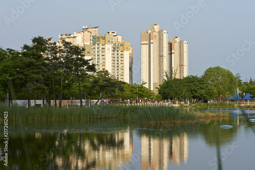 Quadro su tela 송도해모로아파트,해돋이공원,송도,연수구,인천