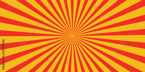 Autumn color sun rays background. Abstract orange sun rays design wallpaper. Colorful swirling lines for templates. modern vector illustrator, website, textures,