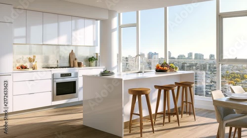 Luxury condominium kitchen