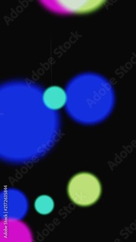 blurry colorful bokeh circles background