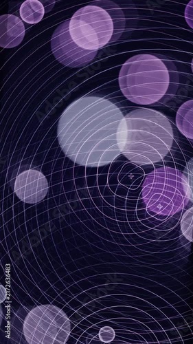 purple bokeh with concentric circle pattern