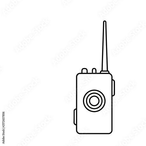 Walkie talkie outline