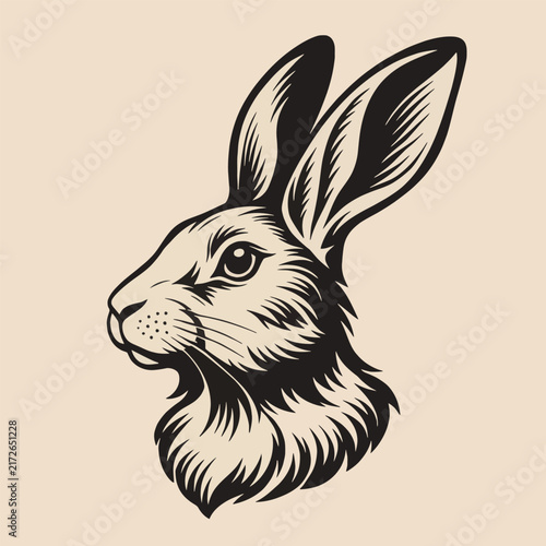 vintage-rabbit-head-line