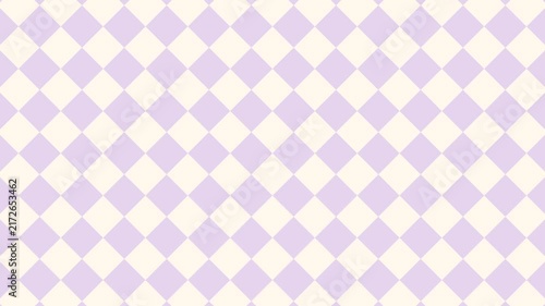 Lavender Diamond Checkers Pattern Drifting Vertically, Seamless Loop
