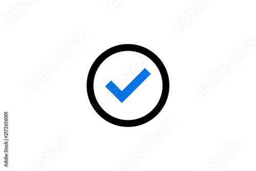 Check Mark Inside Black Circle Icon Representing Verified Approval, Confirmation, Success, And Completion