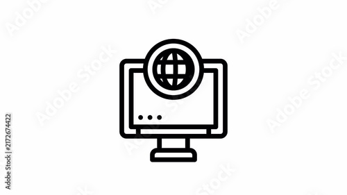 internet connection minimalist stroke animation