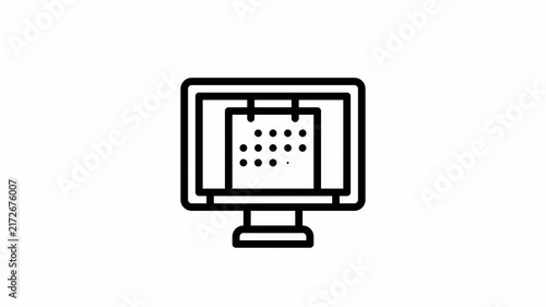 schedule minimalist stroke animation