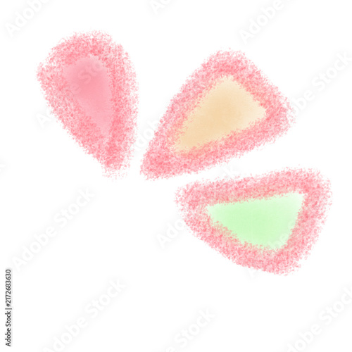 heart made of pink petals