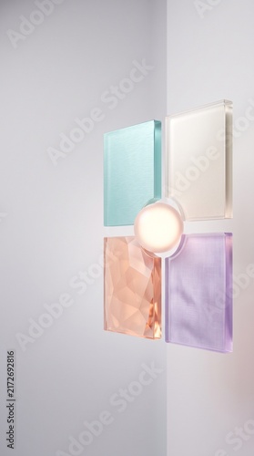 Colorful Open Books with Light Sphere for Education and Learning