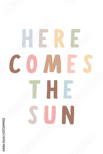 Bild auf Leinwand Here comes the sun