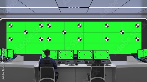 Smart virtual screen technology, large-format display, network-based cloud information monitoring.