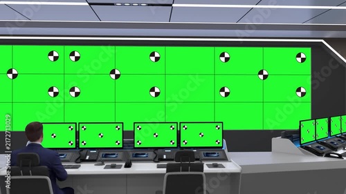 Smart virtual screen technology, large-format display, network-based cloud information monitoring.