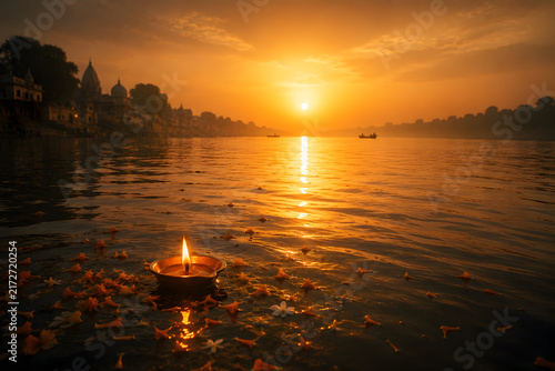 Pitru paksha ancestral offerings with flowers and sacred rituals