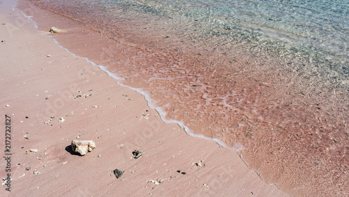 Canvastavla The famous pink beach