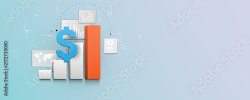 featuring data analysis graphs related to finance and stock trading