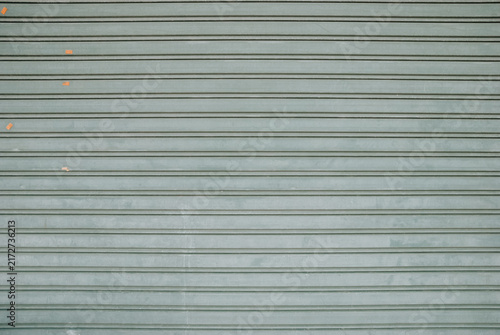 Obraz na płótnie Weathered Old Wood Wall Texture with Rustic Gray Surface, Corrugated Lines and I