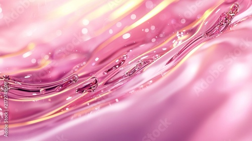Abstract pink liquid waves