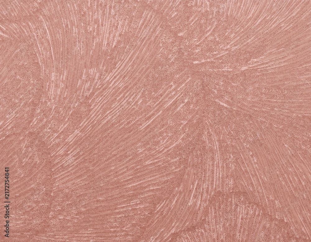 Fototapeta premium Embossed swirling texture resembling feathers and stylized fan leaves, elegant raised pattern for luxury wallpaper, textiles, packaging, stationery and modern design.