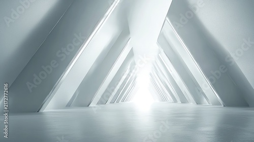 Abstract white architecture