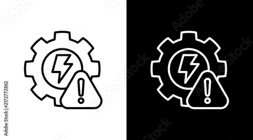 Obraz na płótnie Disruption With Icon Set Design