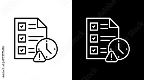 Bild auf Leinwand Shortage With Icon Set Design